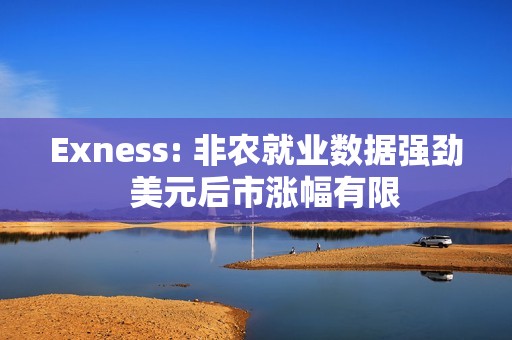 Exness: 非农就业数据强劲  美元后市涨幅有限