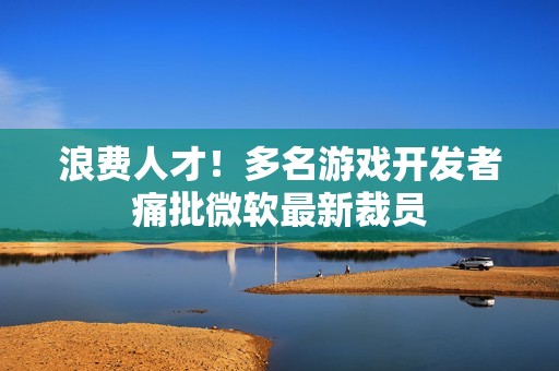 浪费人才！多名游戏开发者痛批微软最新裁员