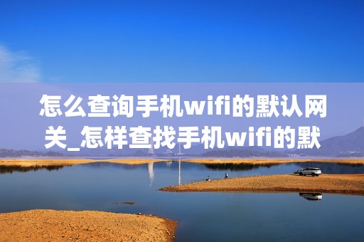 怎么查询手机wifi的默认网关_怎样查找手机wifi的默认网关