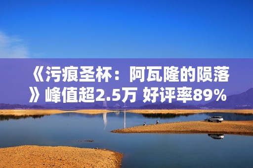 《污痕圣杯：阿瓦隆的陨落》峰值超2.5万 好评率89%