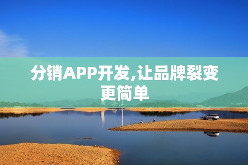 分销APP开发,让品牌裂变更简单