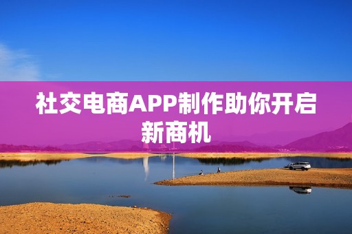 社交电商APP制作助你开启新商机