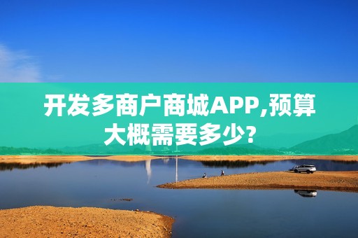 开发多商户商城APP,预算大概需要多少?