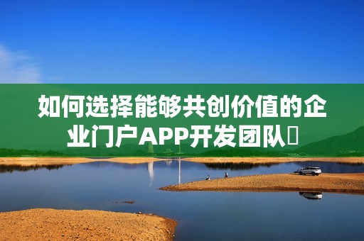 如何选择能够共创价值的企业门户APP开发团队‌