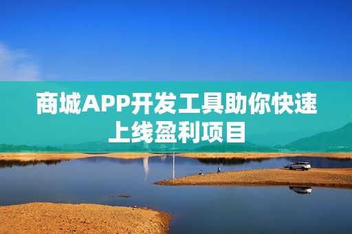 商城APP开发工具助你快速上线盈利项目