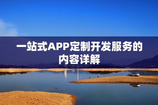 一站式APP定制开发服务的内容详解