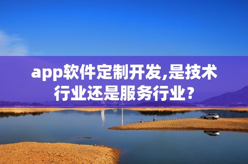 app软件定制开发,是技术行业还是服务行业？