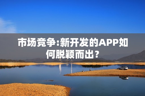 市场竞争:新开发的APP如何脱颖而出？