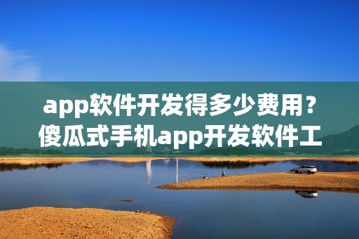 app软件开发得多少费用？傻瓜式手机app开发软件工具