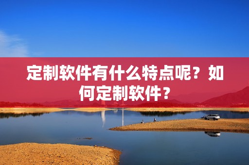 定制软件有什么特点呢？如何定制软件？