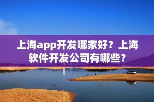 上海app开发哪家好？上海软件开发公司有哪些？