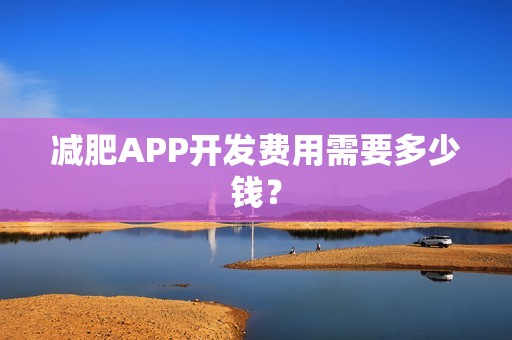 减肥APP开发费用需要多少钱？