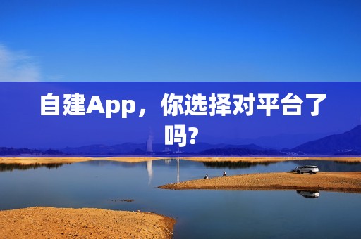 自建App，你选择对平台了吗?