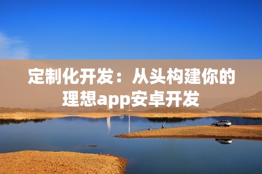 定制化开发：从头构建你的理想app安卓开发