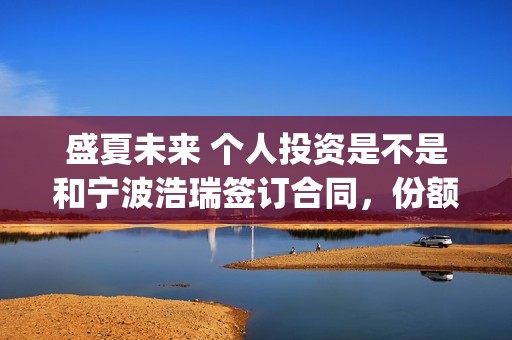 盛夏未来 个人投资是不是和宁波浩瑞签订合同，份额是不是真实的？(《盛夏未来》简介)