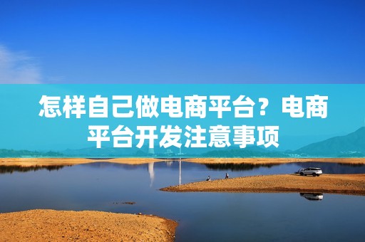 怎样自己做电商平台？电商平台开发注意事项