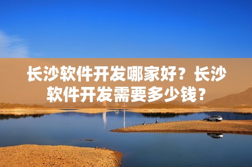 长沙软件开发哪家好？长沙软件开发需要多少钱？