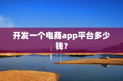 开发一个电商app平台多少钱？