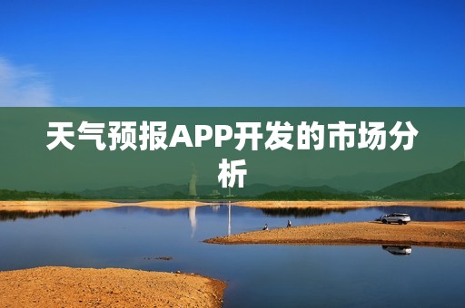天气预报APP开发的市场分析