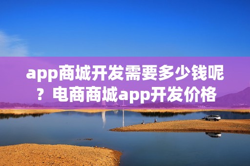 app商城开发需要多少钱呢？电商商城app开发价格