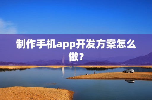 制作手机app开发方案怎么做？