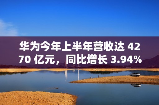 华为今年上半年营收达 4270 亿元，同比增长 3.94%