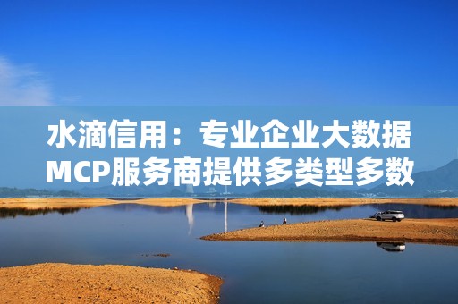 水滴信用：专业企业大数据MCP服务商提供多类型多数据维度企业信息MCP