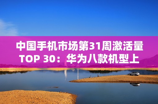中国手机市场第31周激活量TOP 30：华为八款机型上榜