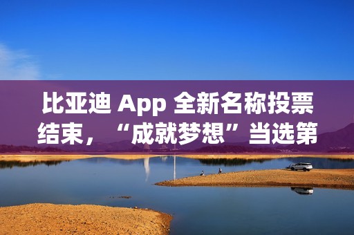 比亚迪 App 全新名称投票结束，“成就梦想”当选第一