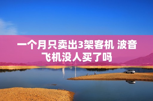 一个月只卖出3架客机 波音飞机没人买了吗