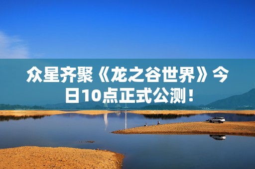 众星齐聚《龙之谷世界》今日10点正式公测！