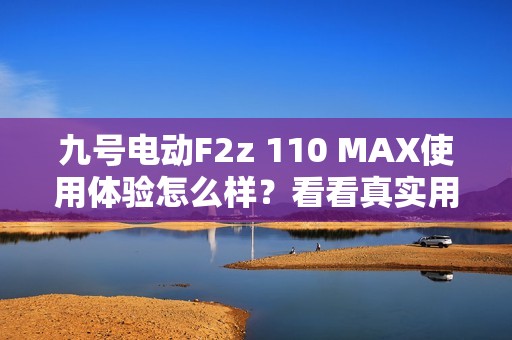 九号电动F2z 110 MAX使用体验怎么样？看看真实用户如何评价