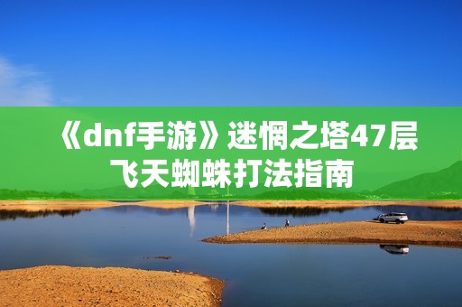 《dnf手游》迷惘之塔47层飞天蜘蛛打法指南