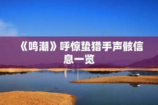 《鸣潮》呼惊蛰猎手声骸信息一览