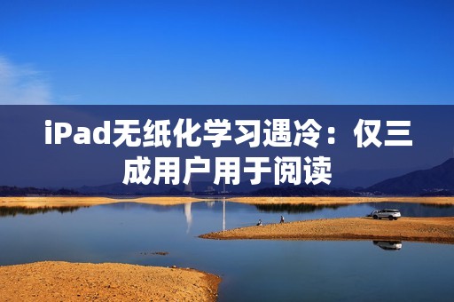 iPad无纸化学习遇冷：仅三成用户用于阅读