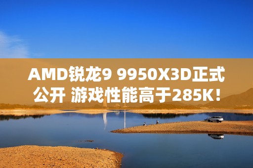 AMD锐龙9 9950X3D正式公开 游戏性能高于285K！
