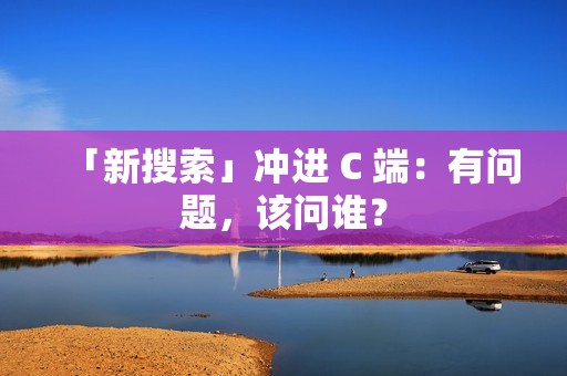「新搜索」冲进 C 端：有问题，该问谁？