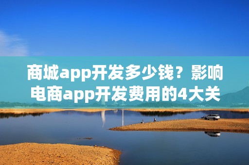 商城app开发多少钱？影响电商app开发费用的4大关键