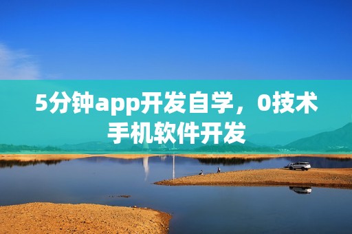 5分钟app开发自学，0技术手机软件开发