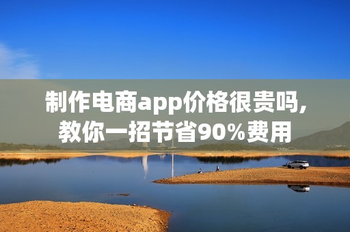 制作电商app价格很贵吗,教你一招节省90%费用