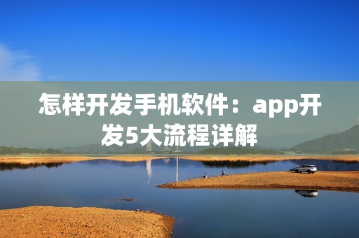 怎样开发手机软件：app开发5大流程详解