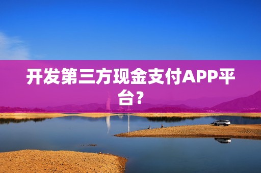 开发第三方现金支付APP平台？