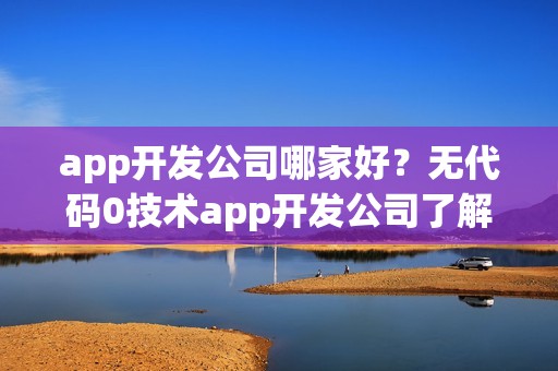 app开发公司哪家好？无代码0技术app开发公司了解下