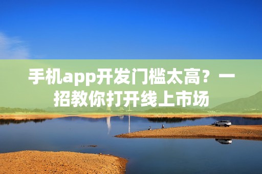 手机app开发门槛太高？一招教你打开线上市场