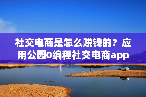 社交电商是怎么赚钱的？应用公园0编程社交电商app开发
