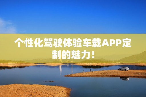 个性化驾驶体验车载APP定制的魅力！