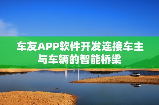 车友APP软件开发连接车主与车辆的智能桥梁