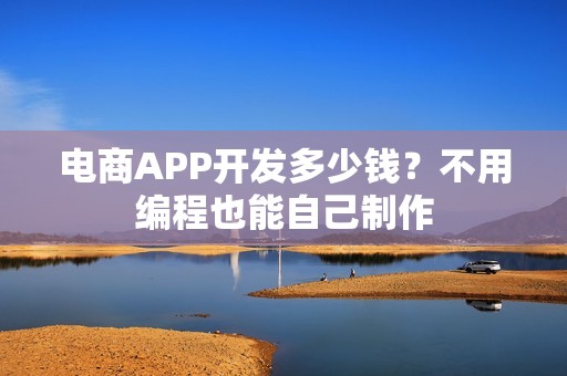 电商APP开发多少钱？不用编程也能自己制作