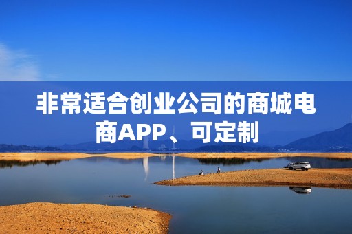 非常适合创业公司的商城电商APP、可定制