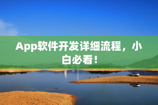 App软件开发详细流程，小白必看！